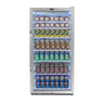 Whynter Commercial 10.6 cu. ft. Stainless Steel Commercial Beverage Merchandiser Display Refrigerator with Superlit Door and Lock – White | CBM-1060XLW