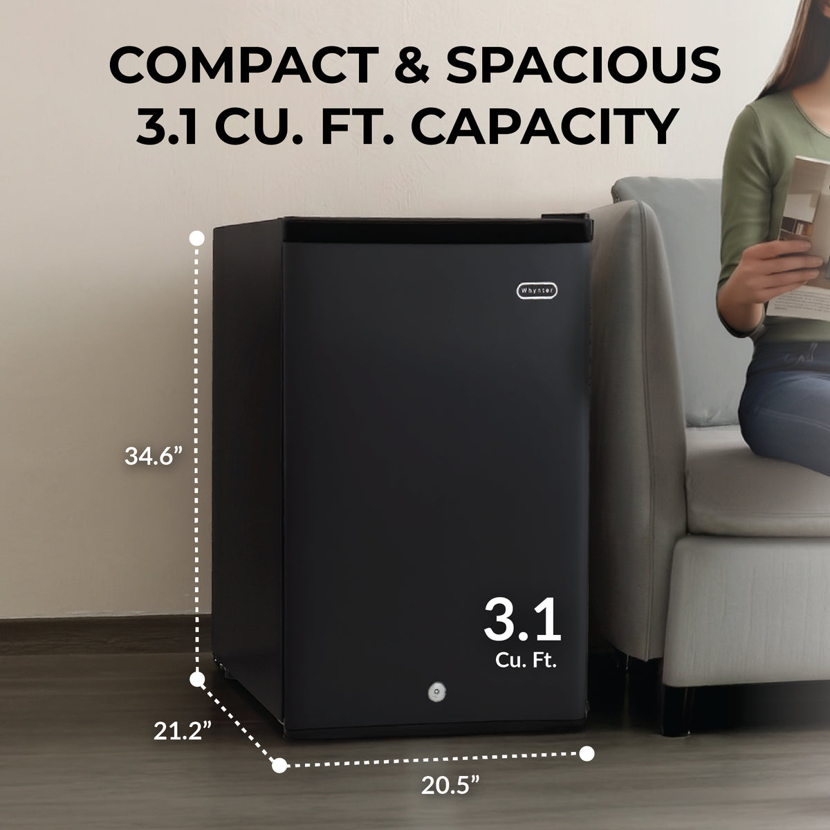 Whynter CUF-301BK Compact Freezer
