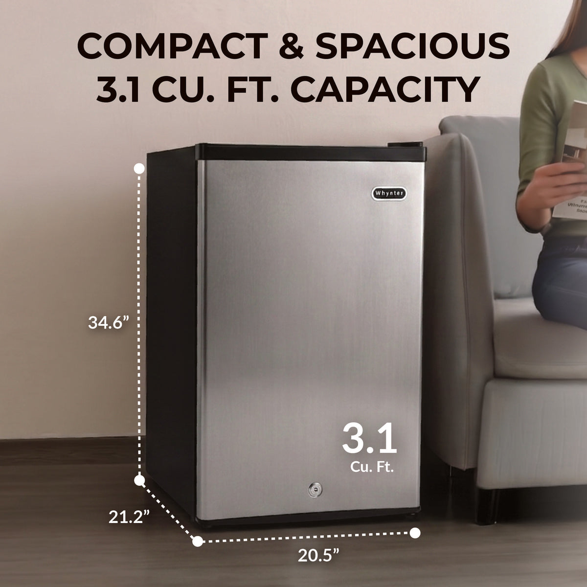 Whynter CUF-301SS Compact Freezer