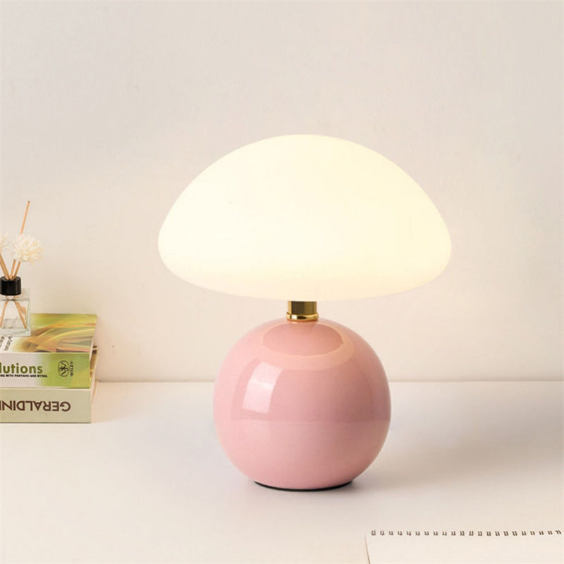Modern Rechargeable Mushroom Table Lamp