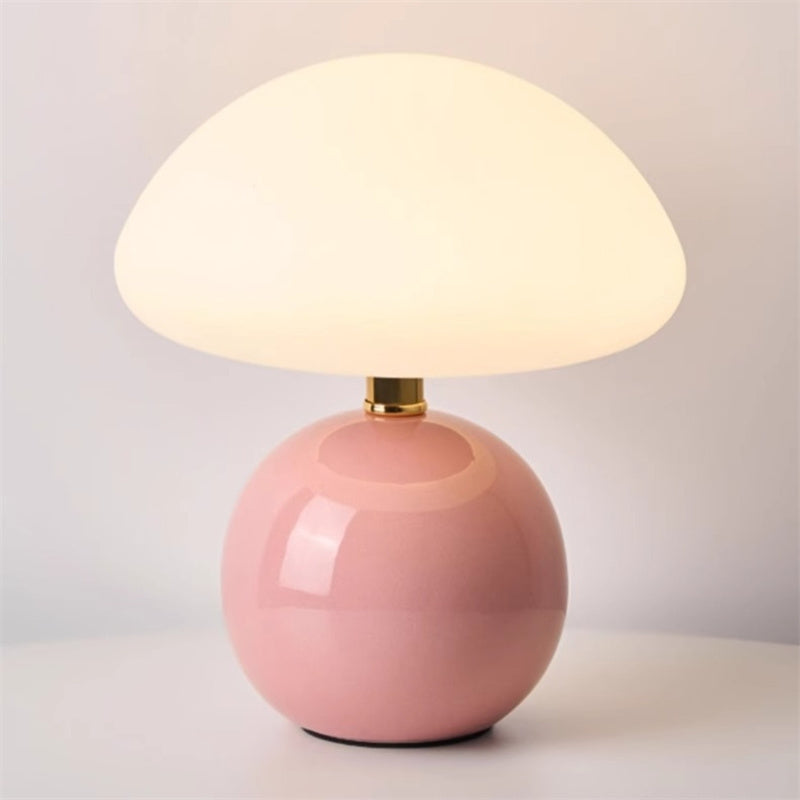 Modern Rechargeable Mushroom Table Lamp