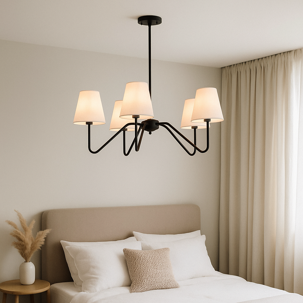 Silk Chandelier for Bedroom