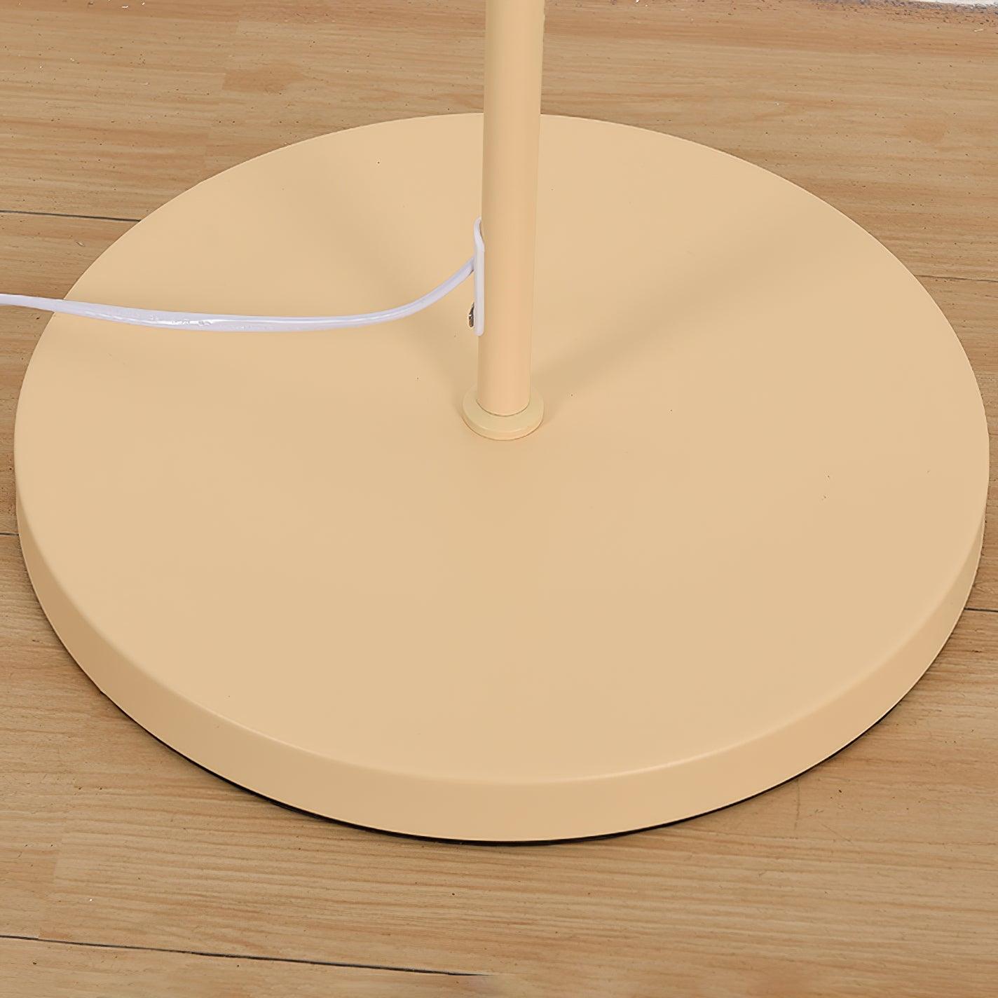 Crescini Floor Lamp with Pleated Lampshade