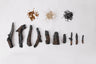 Amantii OAK - 10 Piece Media — 10 logs, 2 colors of real fireglass, 2 colors of vermiculite (for use in electric firep