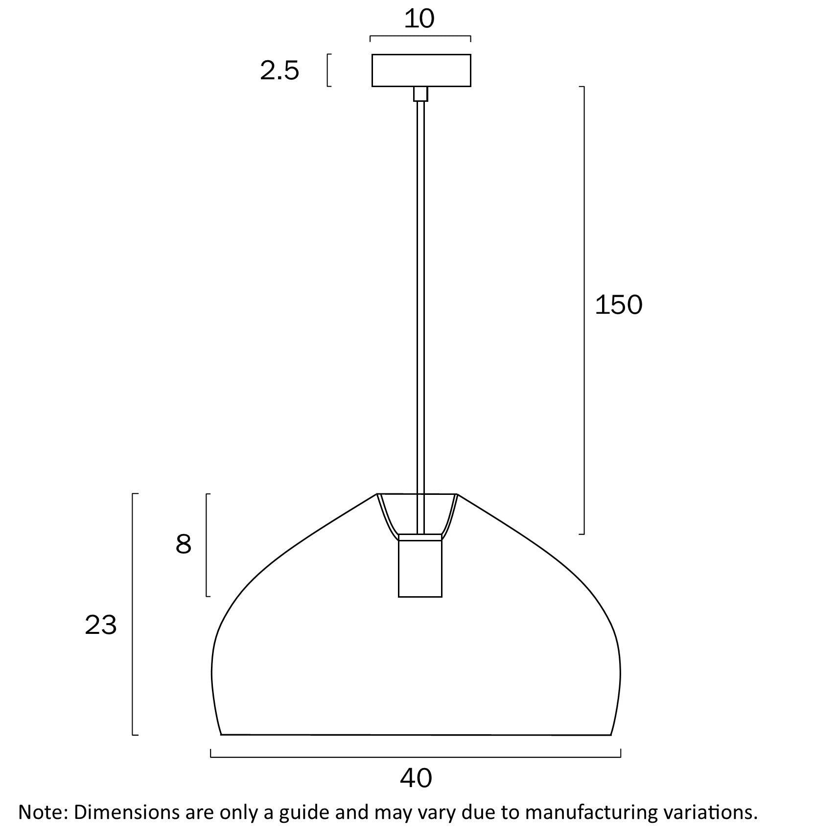 Frya 40 Natural Chandelier