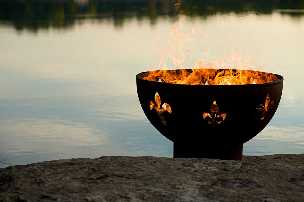 Fleur de Lis by Fire Pit Art