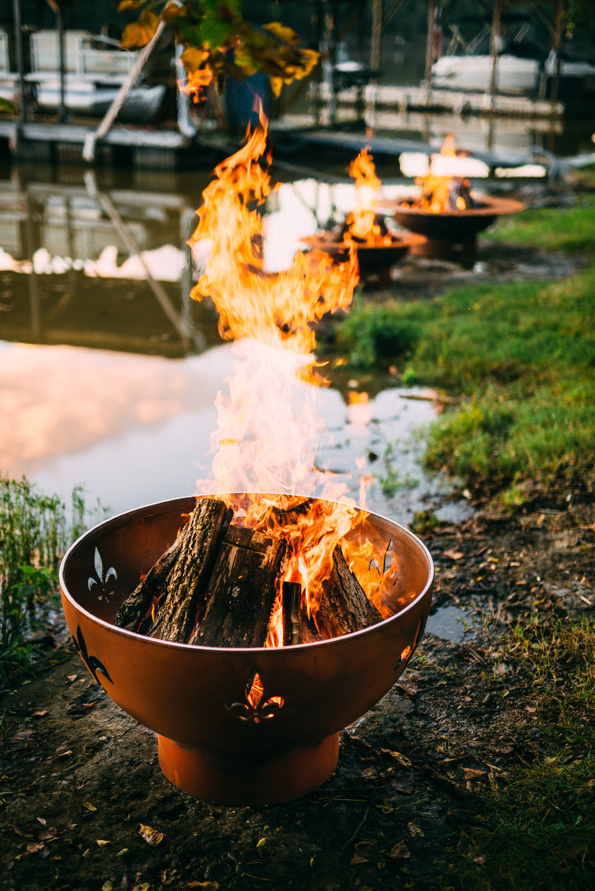 Fleur de Lis by Fire Pit Art