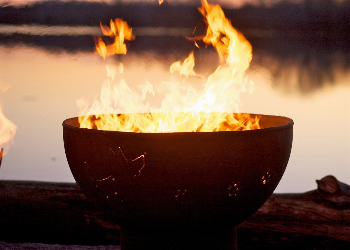 Funky Dog by Fire Pit Art