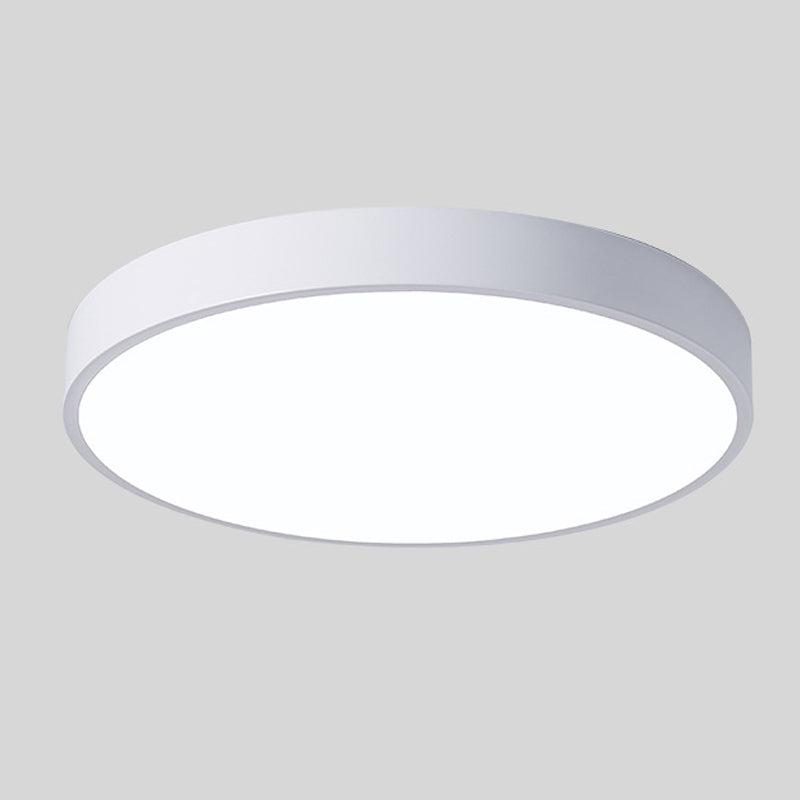 Nordic Wooden Macaron Circular Flush Mount