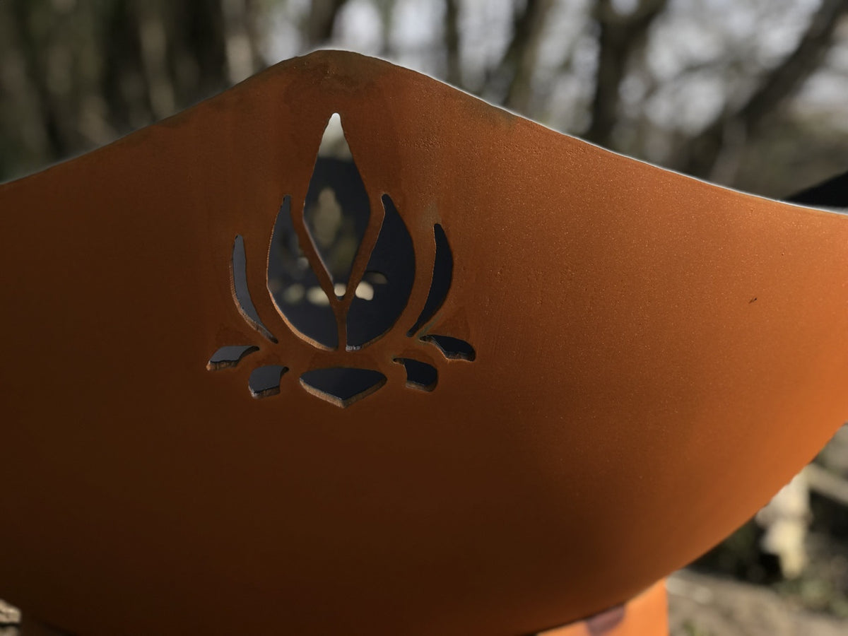Namaste by Fire Pit Art
