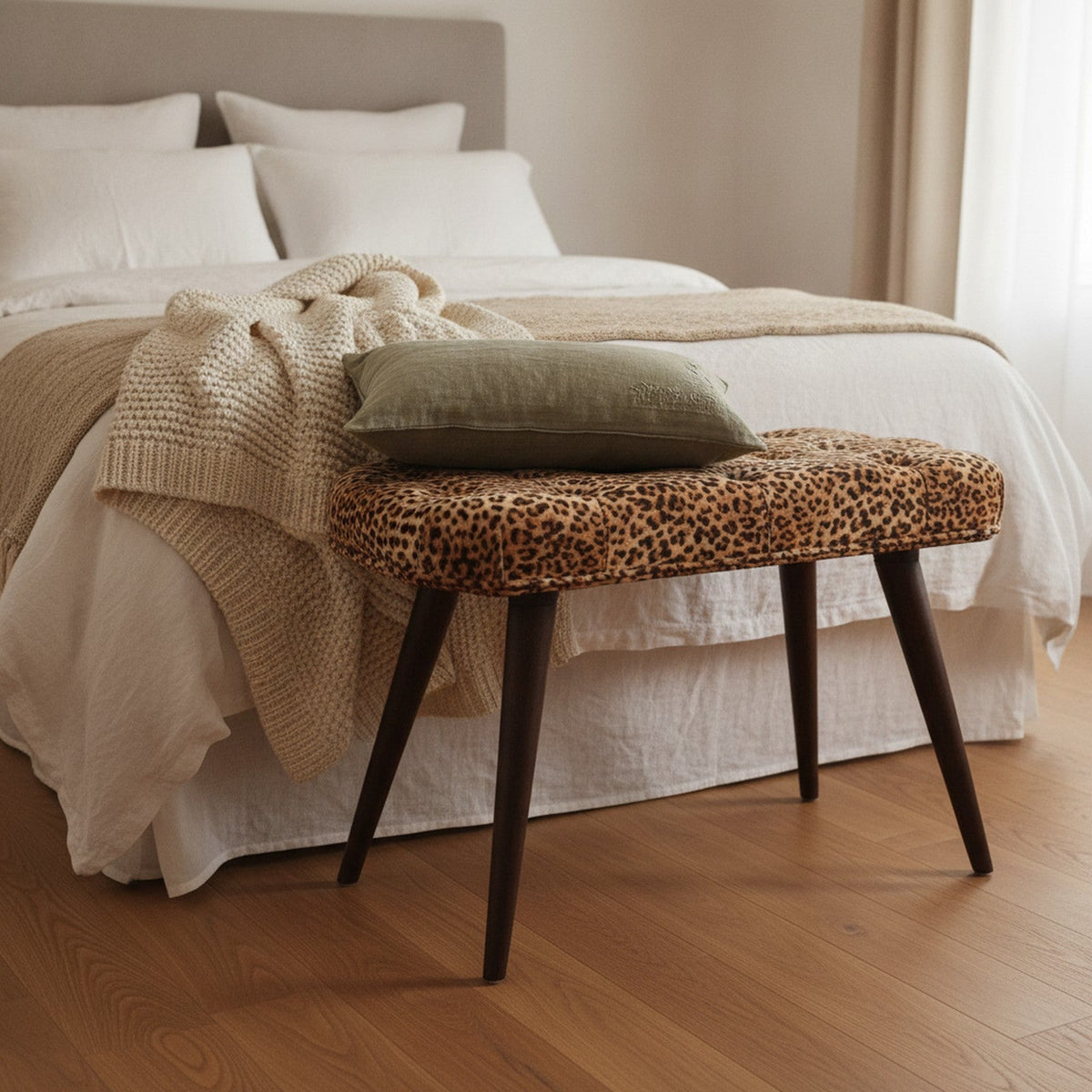 Namur Bench — styled in a Maison Bruxelle interior