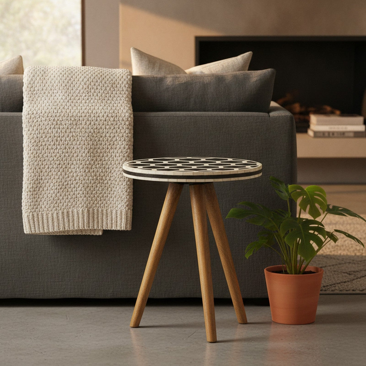 Odette Stool — styled in a Maison Bruxelle interior