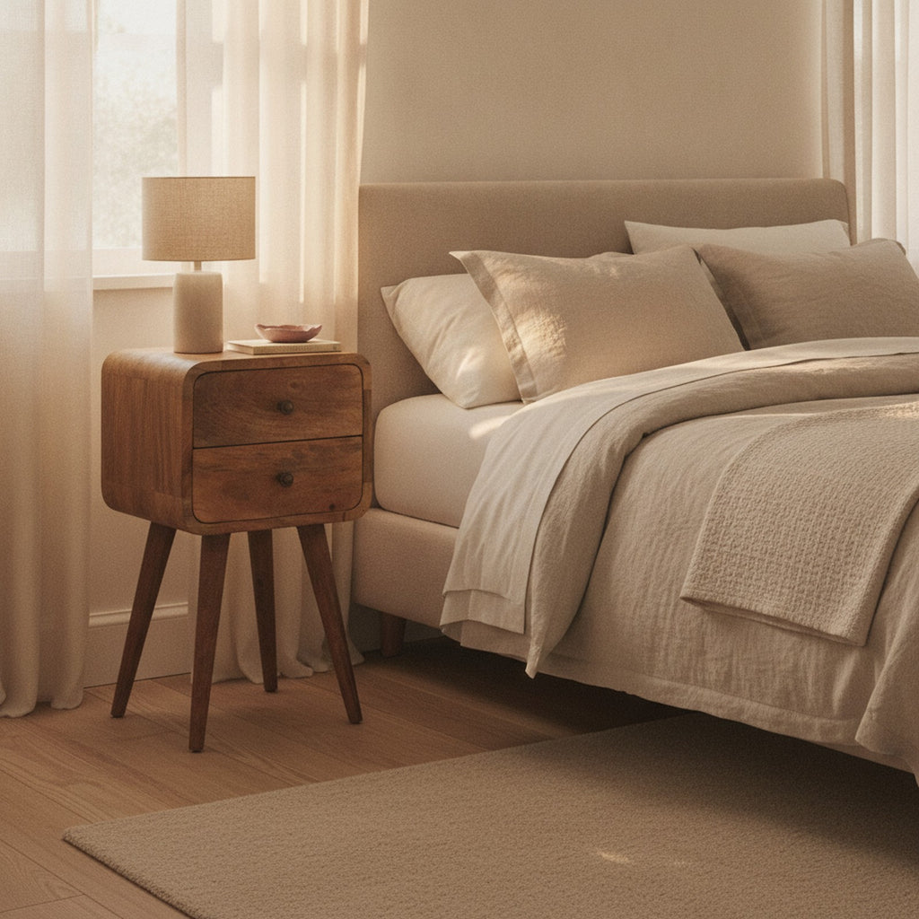 Josselin Nightstand — styled in a Maison Bruxelle interior