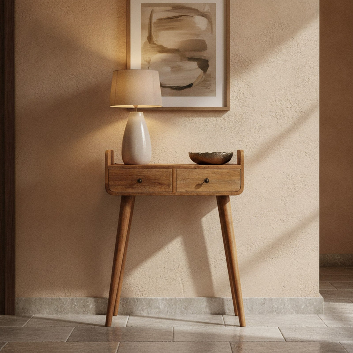 Anjou Console — styled in a Maison Bruxelle interior