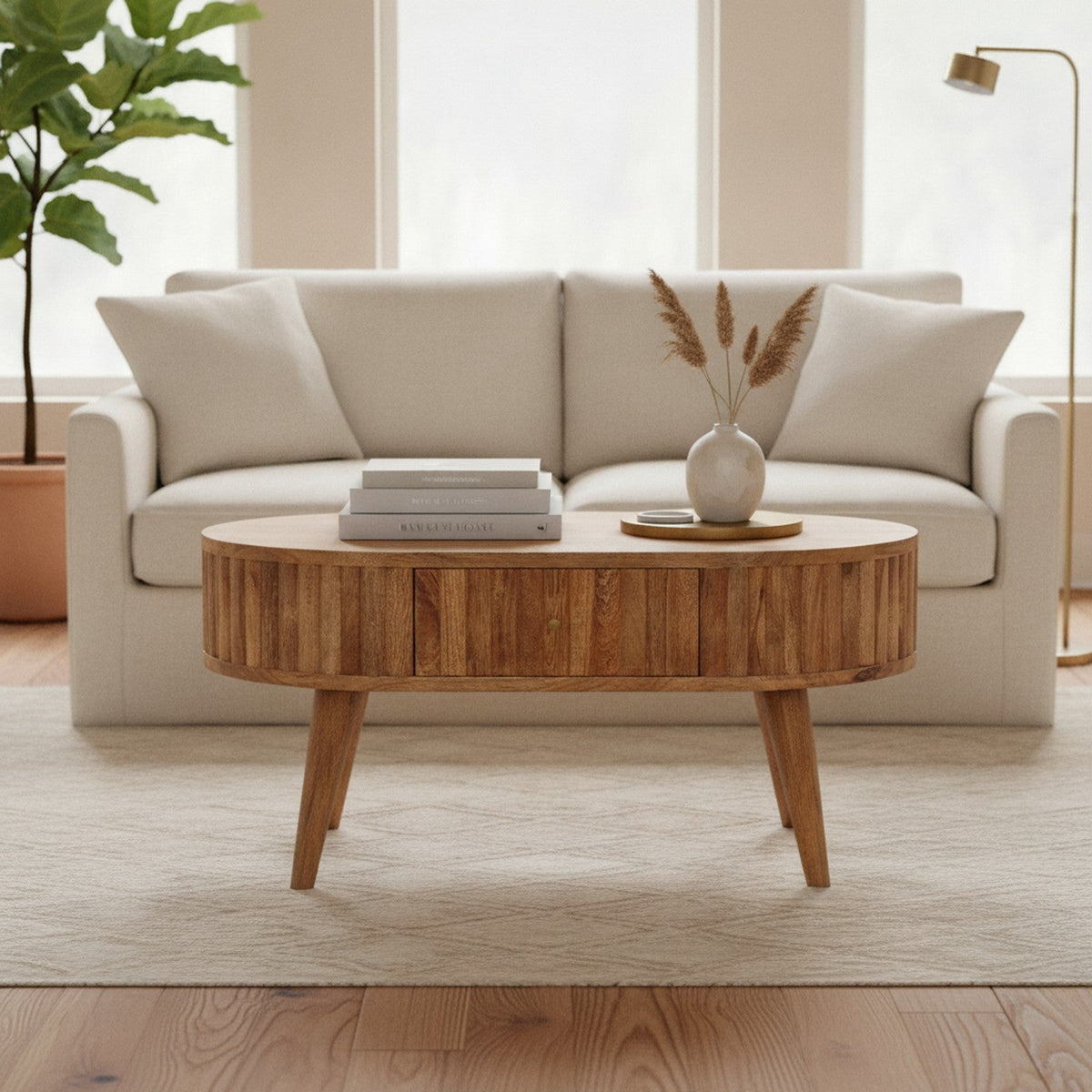 Quillan Coffee Table — styled in a Maison Bruxelle interior