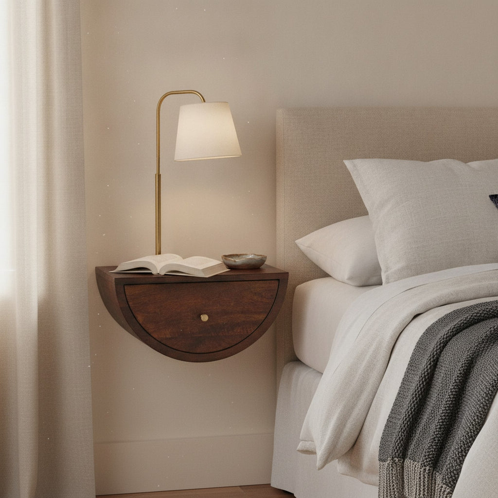 Laval Nightstand — styled in a Maison Bruxelle interior