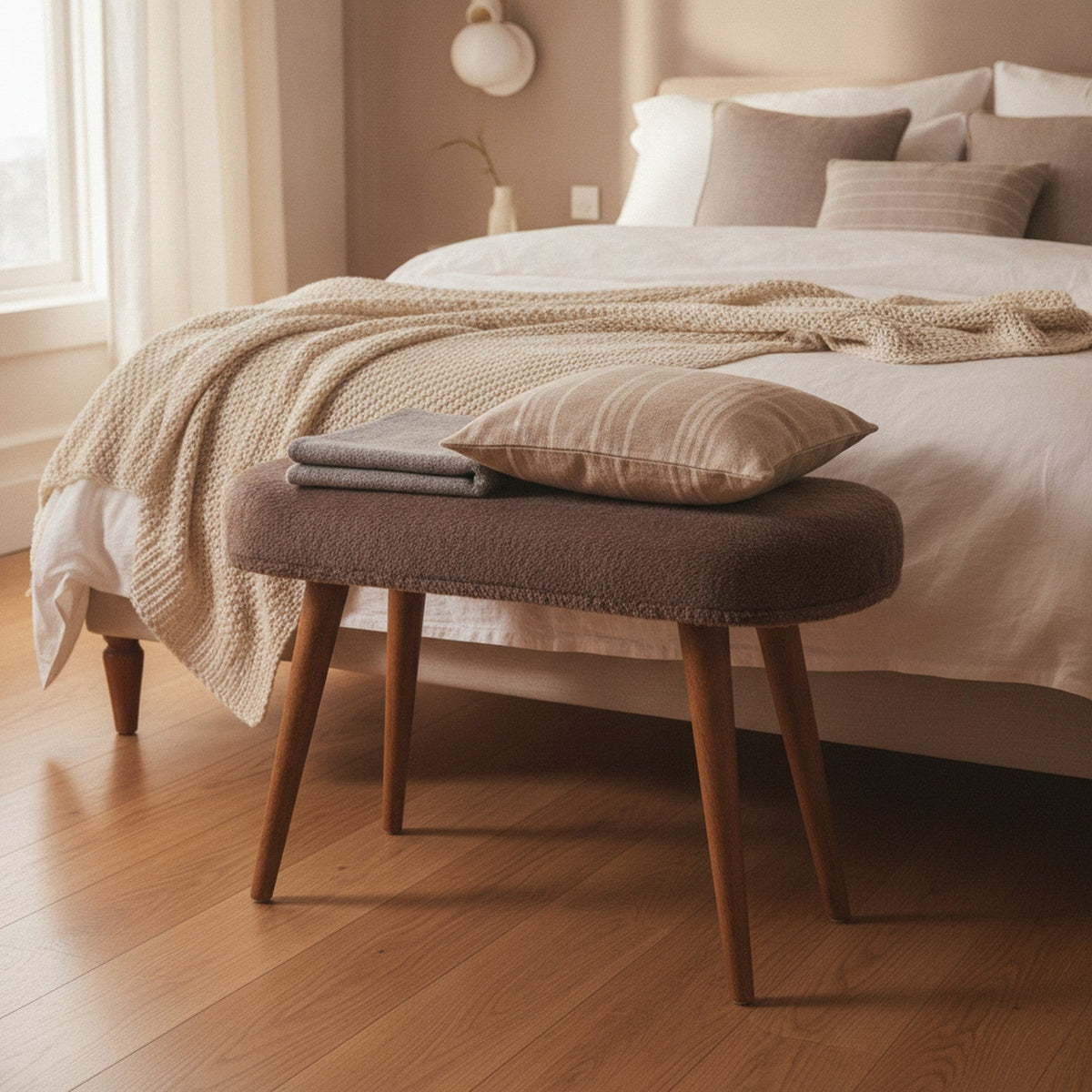 Uzes Bench — styled in a Maison Bruxelle interior