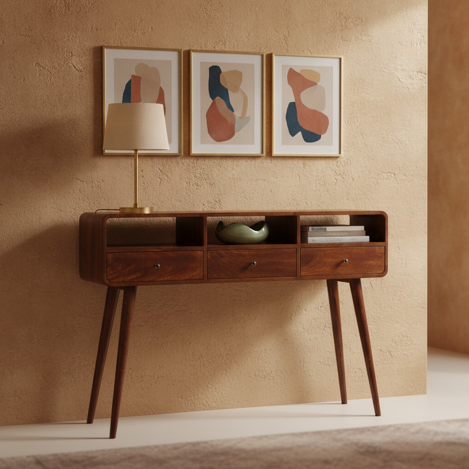Fecamp Console — styled in a Maison Bruxelle interior
