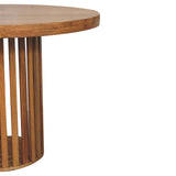 Round Mango Wood Dining Table 110cm