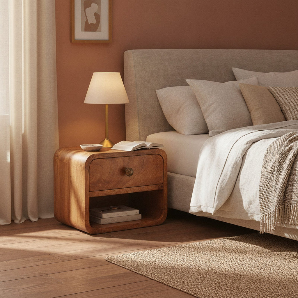Noailles Nightstand — styled in a Maison Bruxelle interior