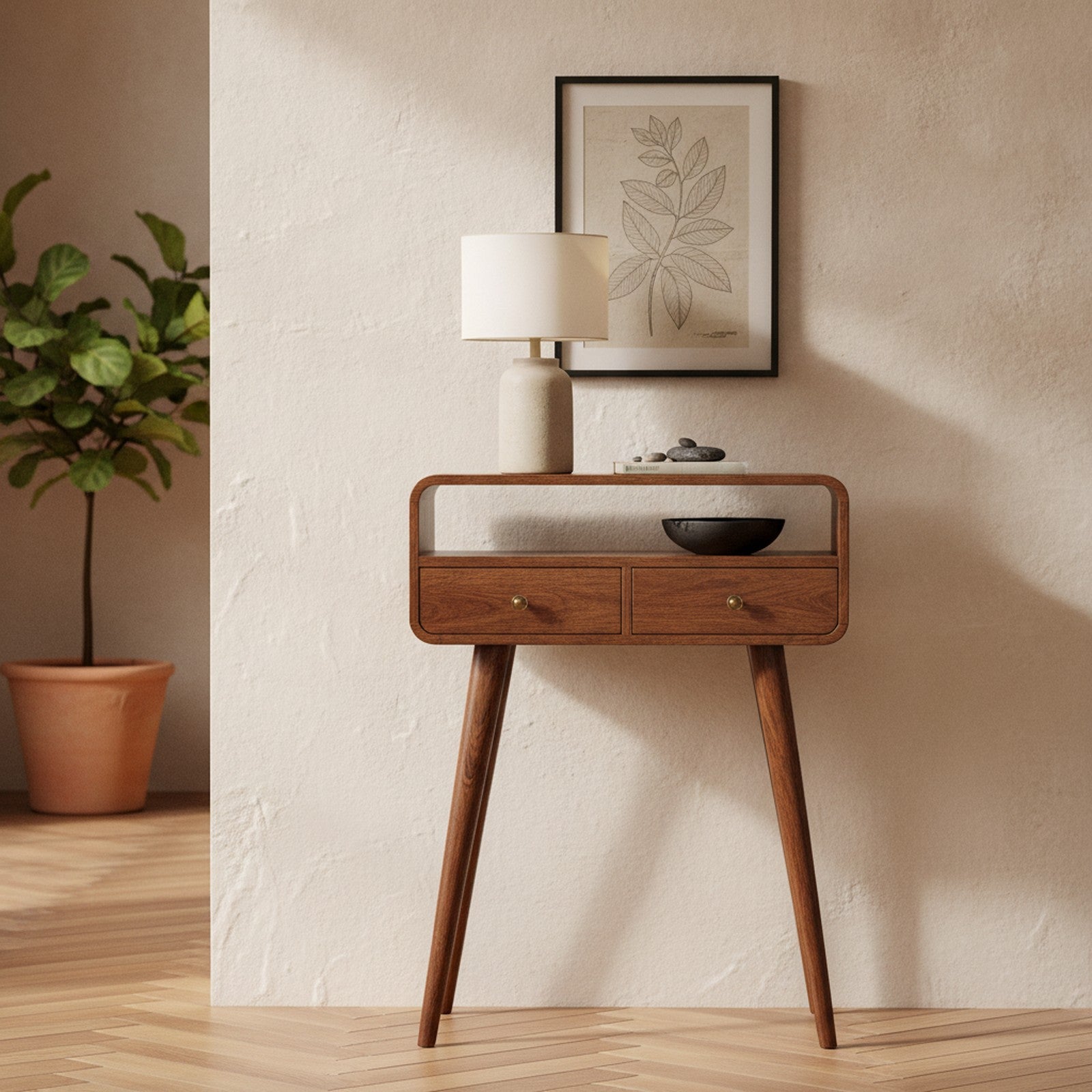 Thiers Console — styled in a Maison Bruxelle interior