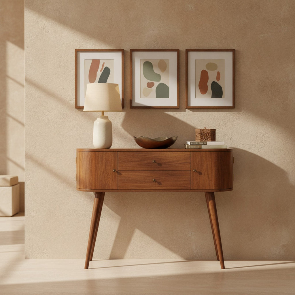 Etretat Console — styled in a Maison Bruxelle interior