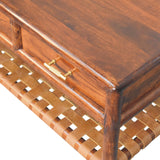 Chestnut Coffee Table with 4 Drawers