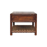 Chestnut Coffee Table with 4 Drawers