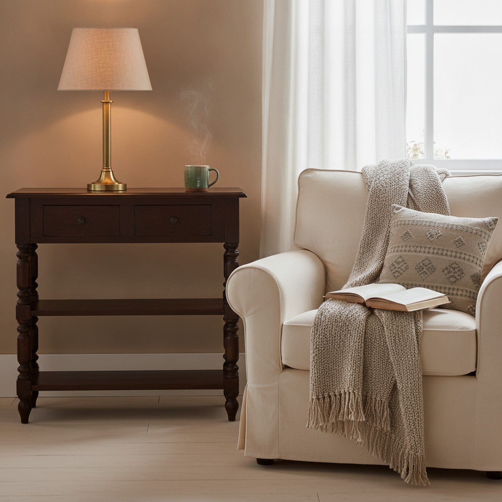 Moissac Side Table — styled in a Maison Bruxelle interior