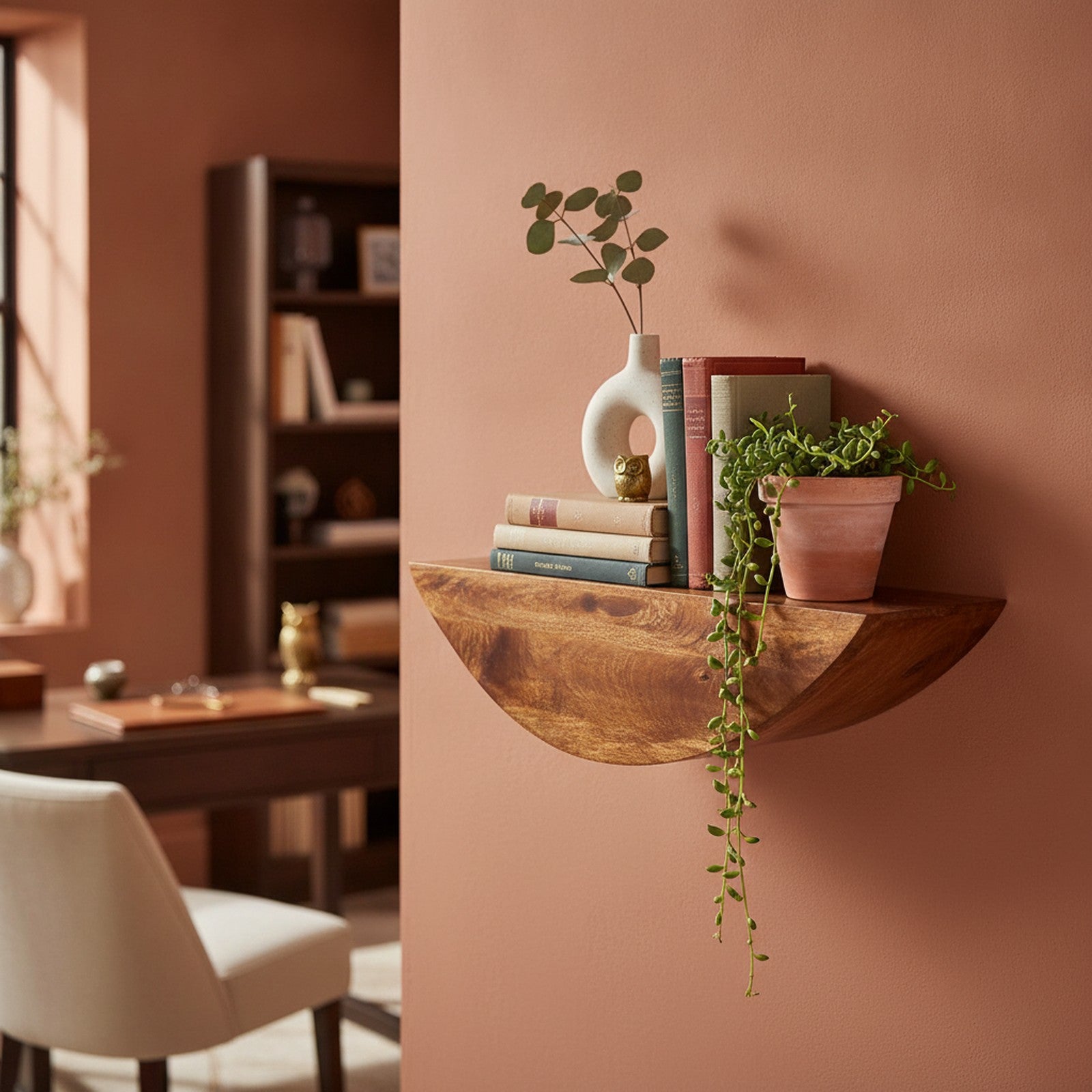 Solene Bookcase — styled in a Maison Bruxelle interior