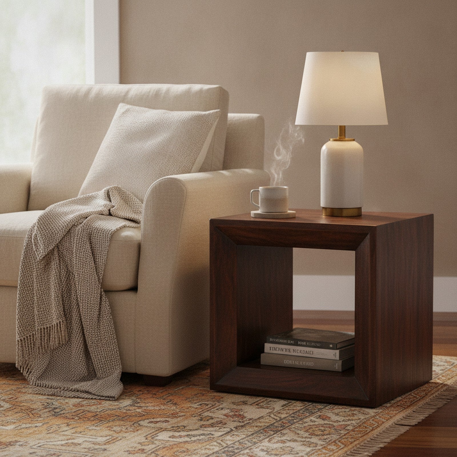 Jarnac Side Table — styled in a Maison Bruxelle interior