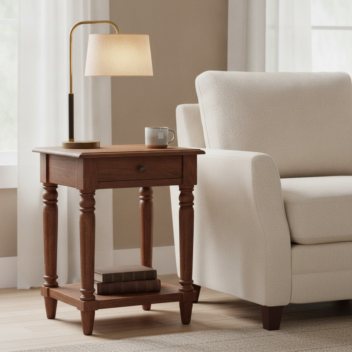 Metz Side Table — styled in a Maison Bruxelle interior