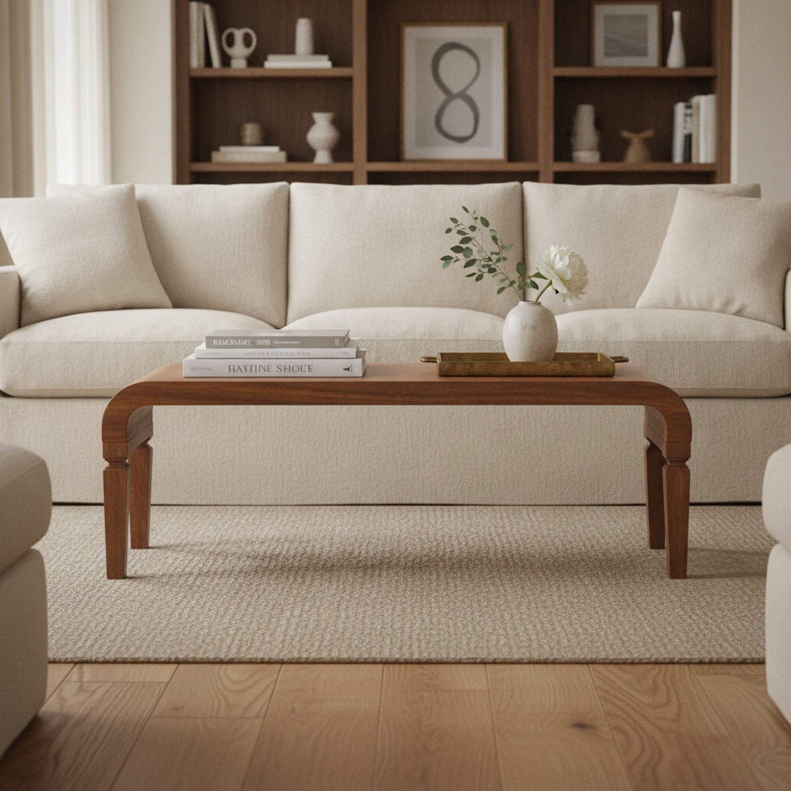 Cognac Coffee Table — styled in a Maison Bruxelle interior