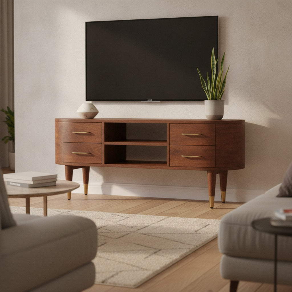 Gaillac Media Console — styled in a Maison Bruxelle interior