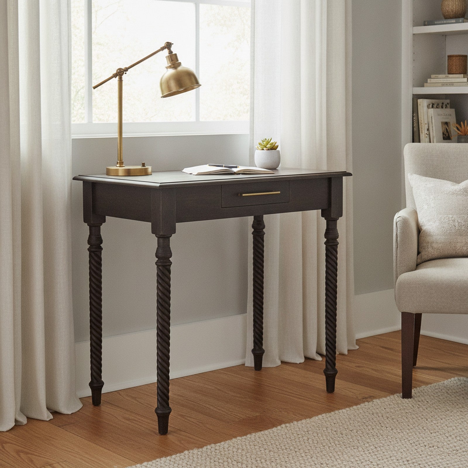 Fougeres Desk — styled in a Maison Bruxelle interior
