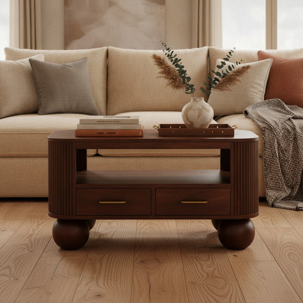 Compiegne Coffee Table — styled in a Maison Bruxelle interior
