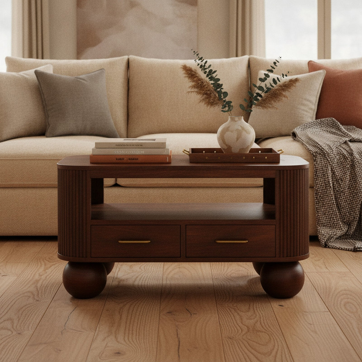 Compiegne Coffee Table — styled in a Maison Bruxelle interior