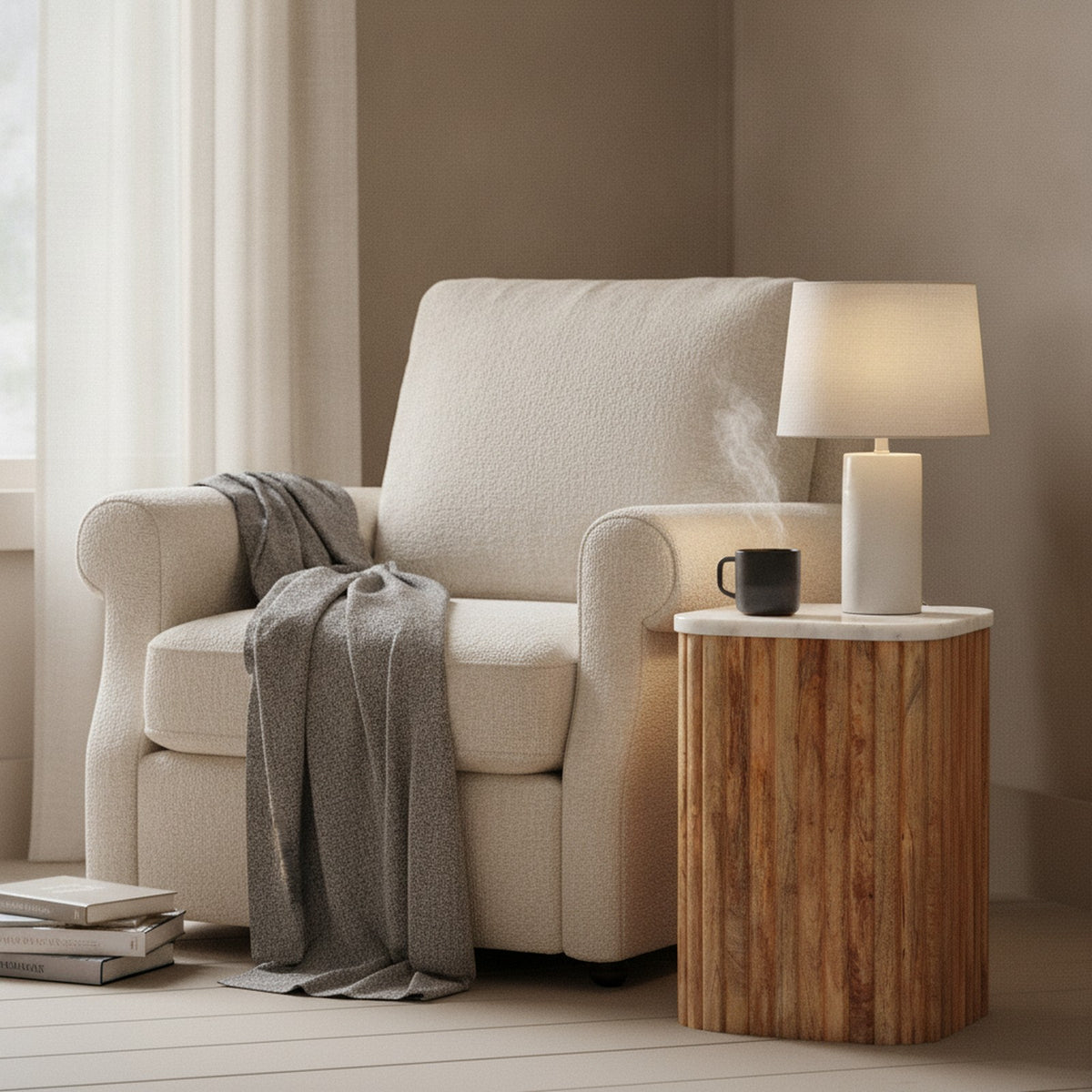 Cahors Side Table — styled in a Maison Bruxelle interior