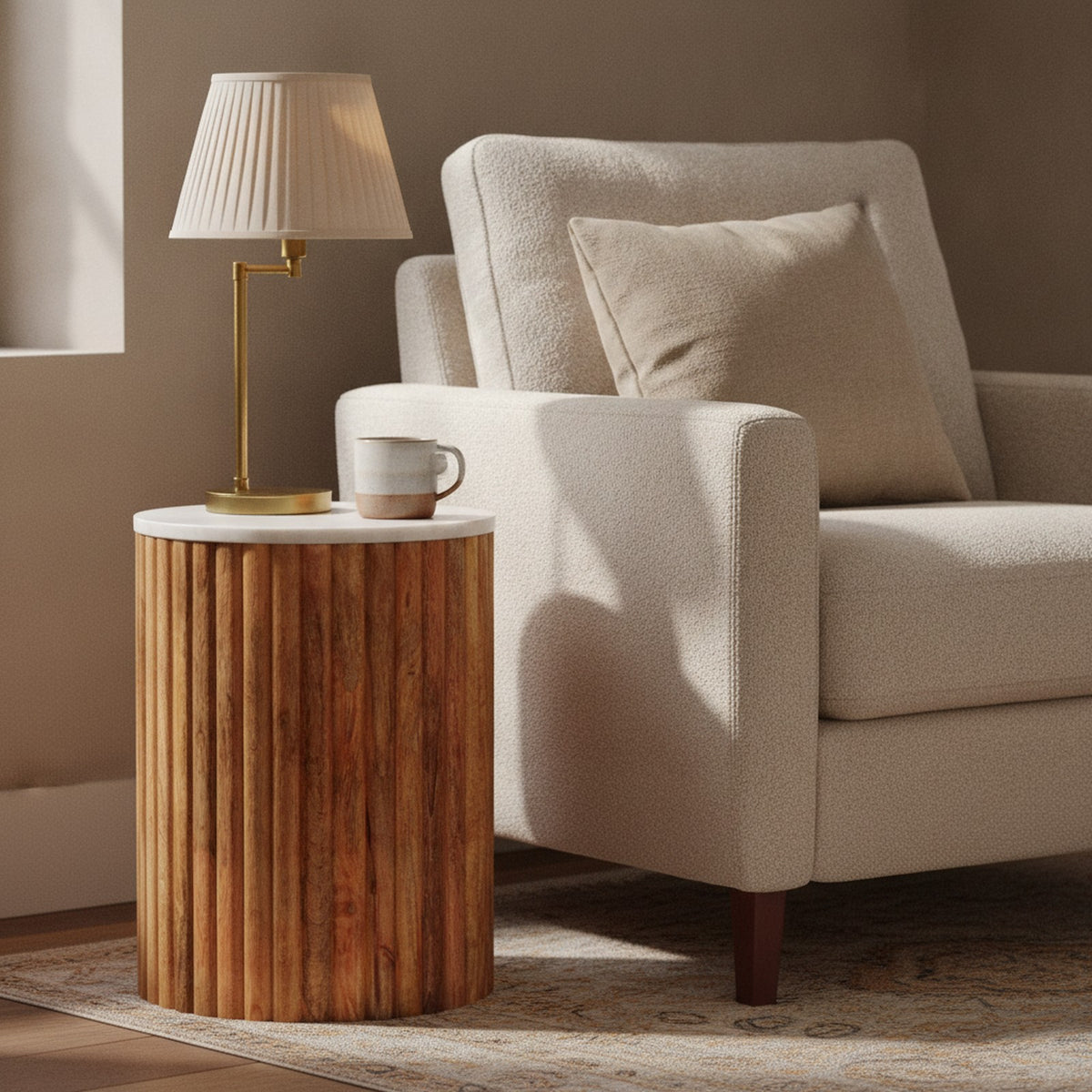 Damery Side Table — styled in a Maison Bruxelle interior