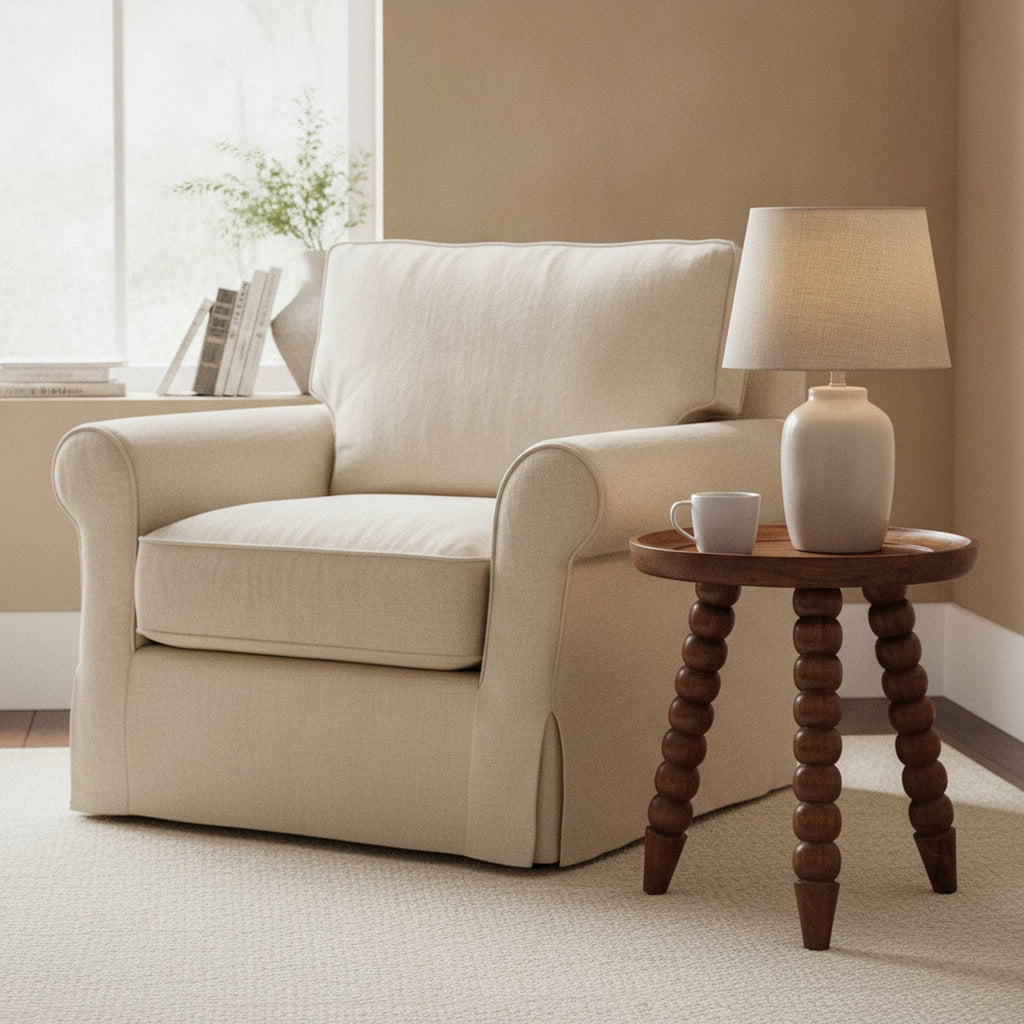 Pezenas Side Table — styled in a Maison Bruxelle interior