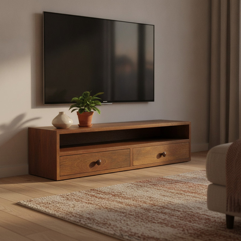 Albi Media Console — styled in a Maison Bruxelle interior