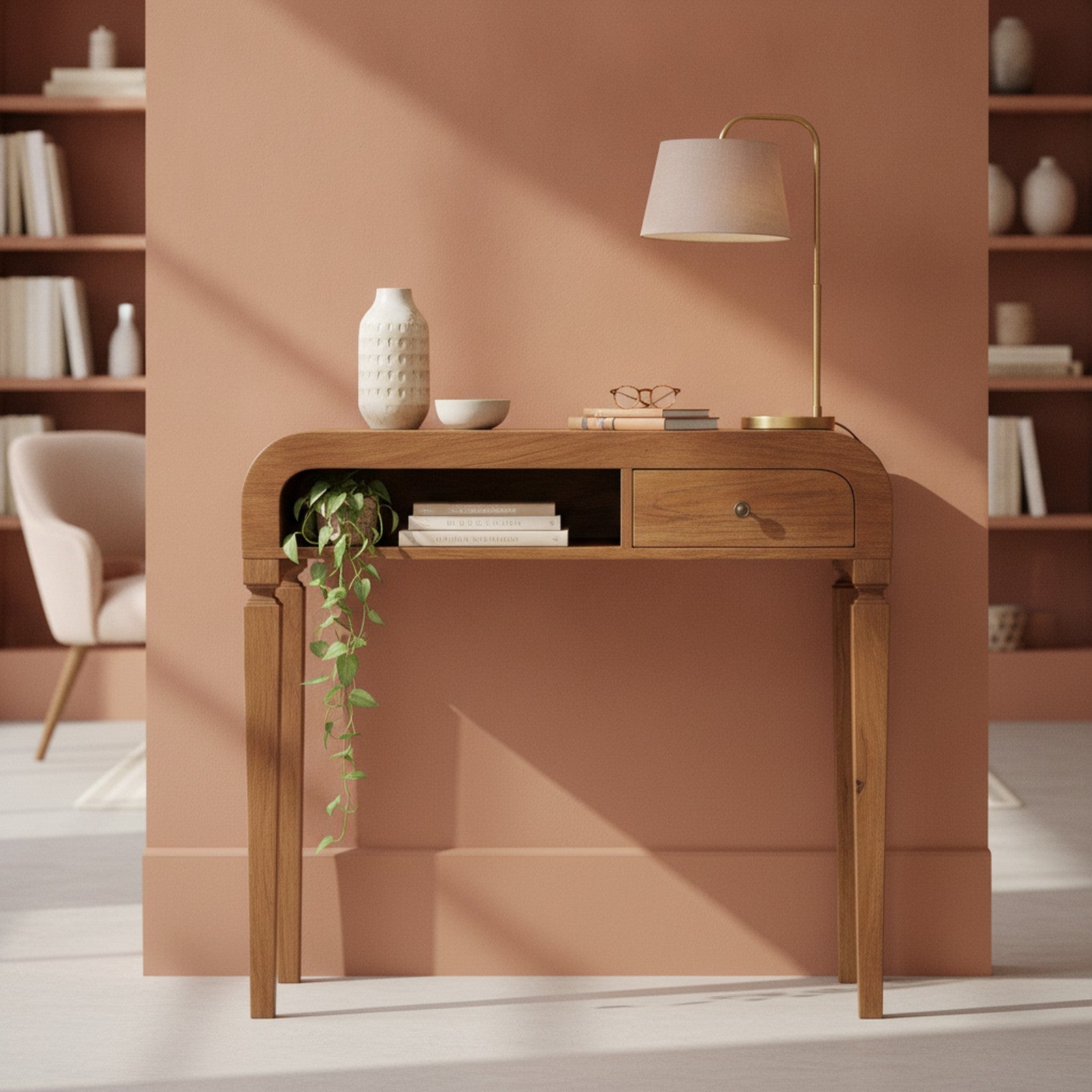 Doullens Bookcase — styled in a Maison Bruxelle interior