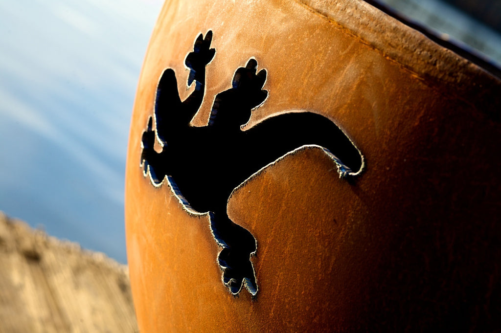 Kokopelli by Fire Pit Art