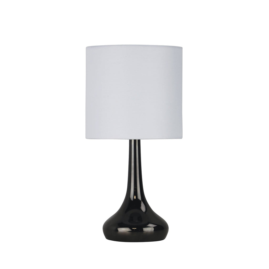 Touch Lamp Lola in Gunmetal Color, On and Off