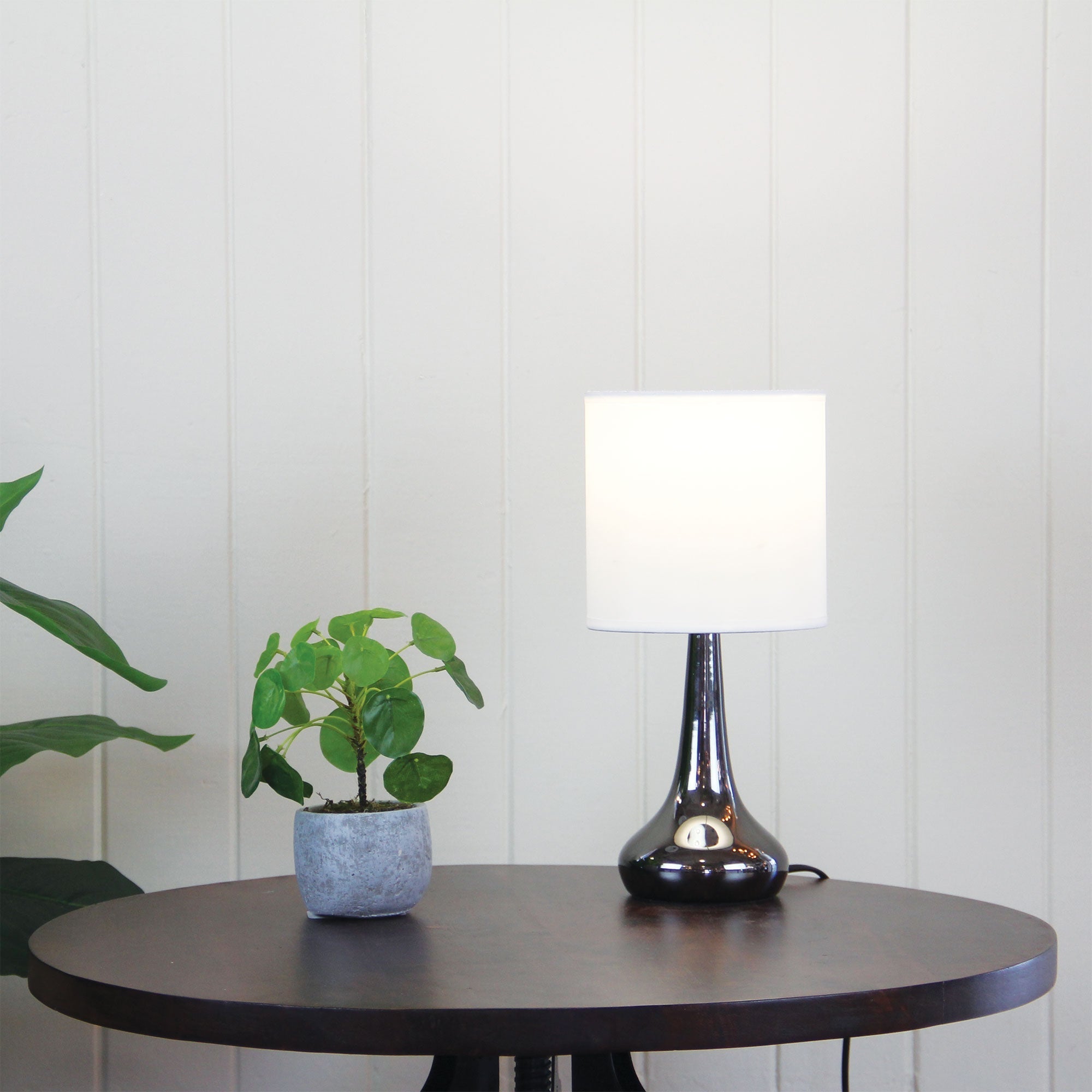 Touch Lamp Lola in Gunmetal Color, On and Off