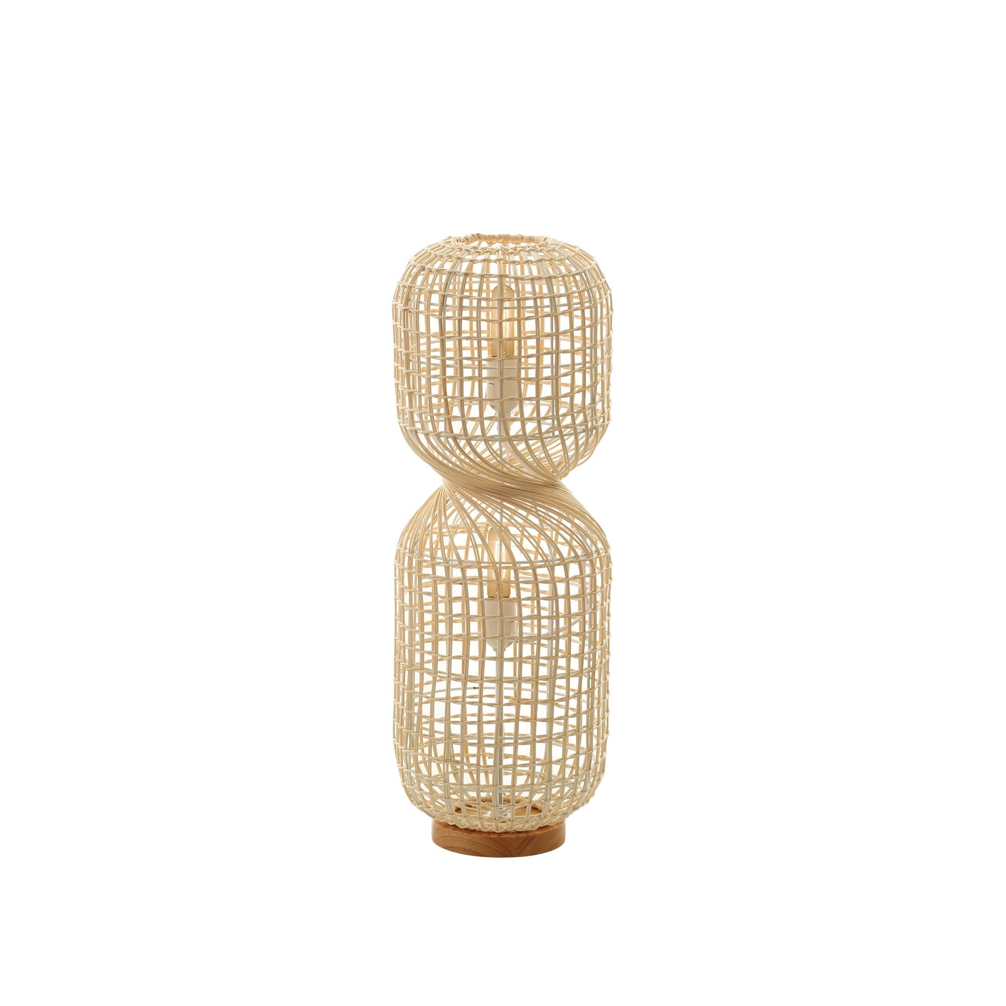 Twirla Rattan Floor Lamp - Large/Small