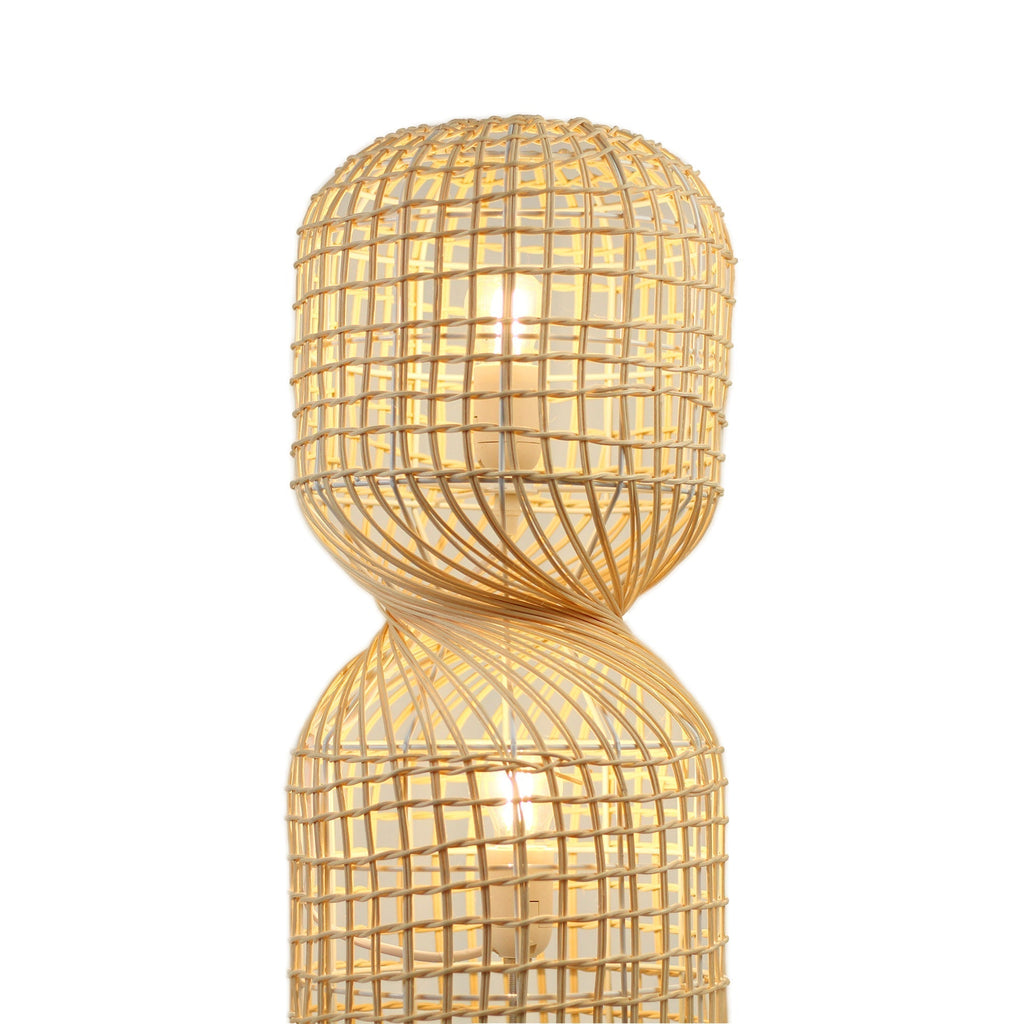 Twirla Rattan Floor Lamp - Large/Small