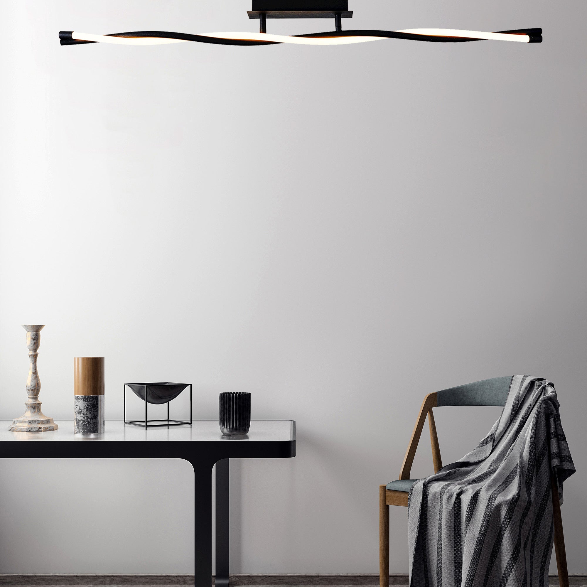 LED Ceiling Lamp Rio - Black