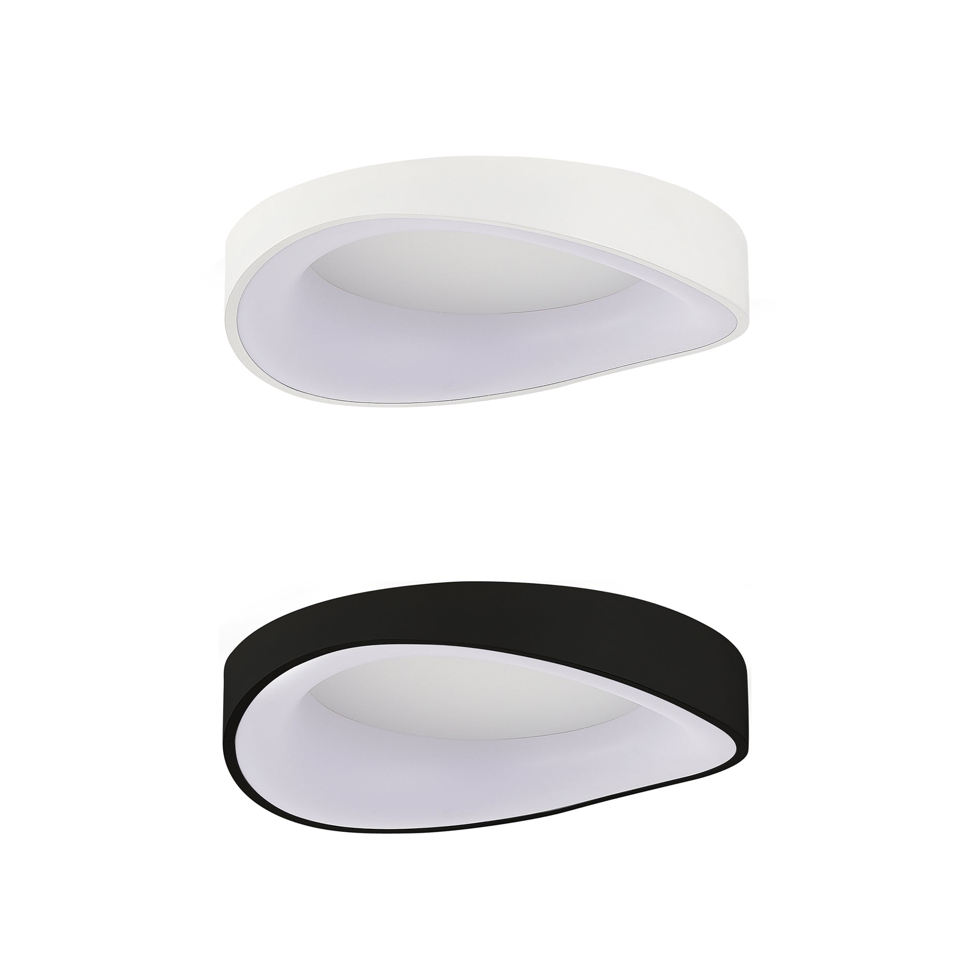 Hayley Ceiling Lamp - Small White/Black