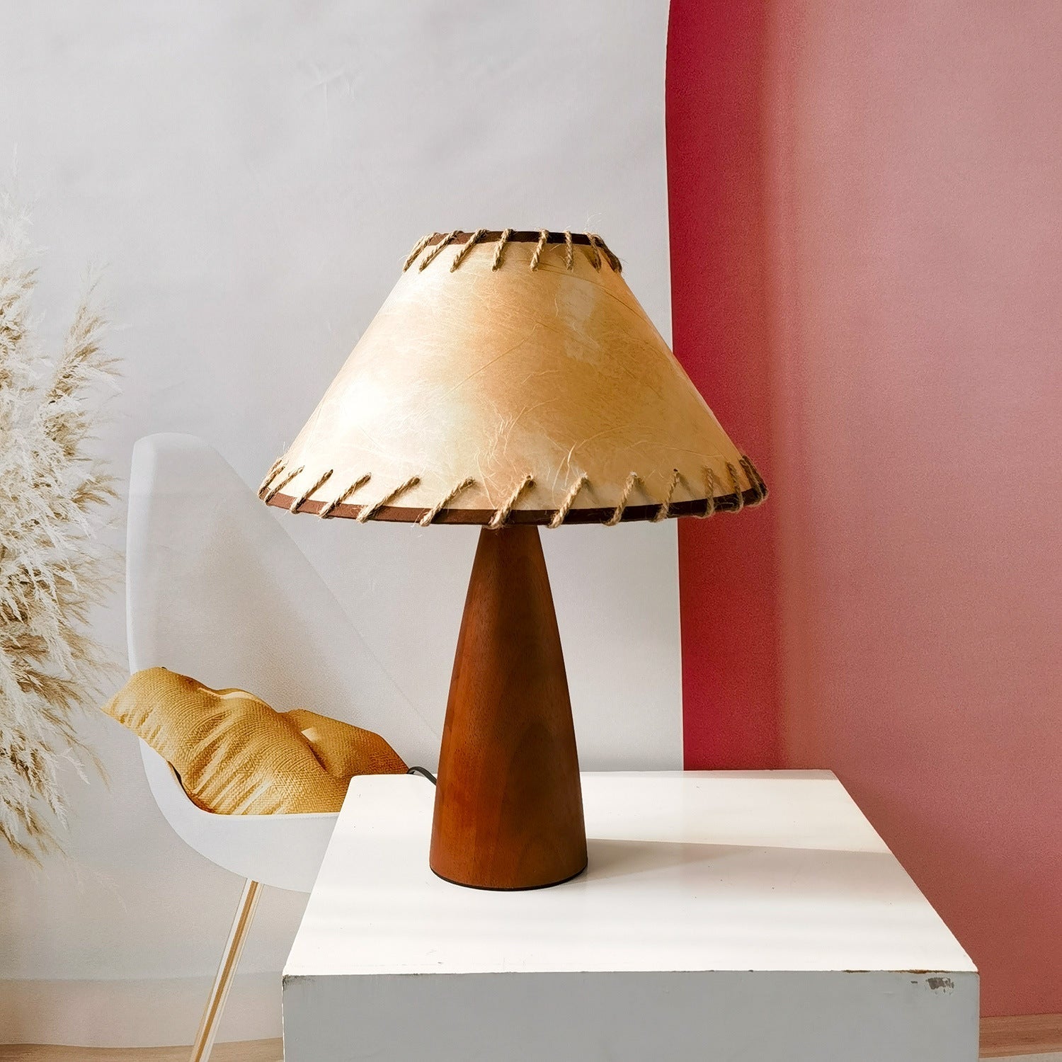 Solid Wood Century Style Table Lamp